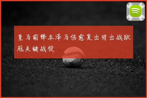 皇马前锋本泽马伤愈复出将出战欧冠关键战役